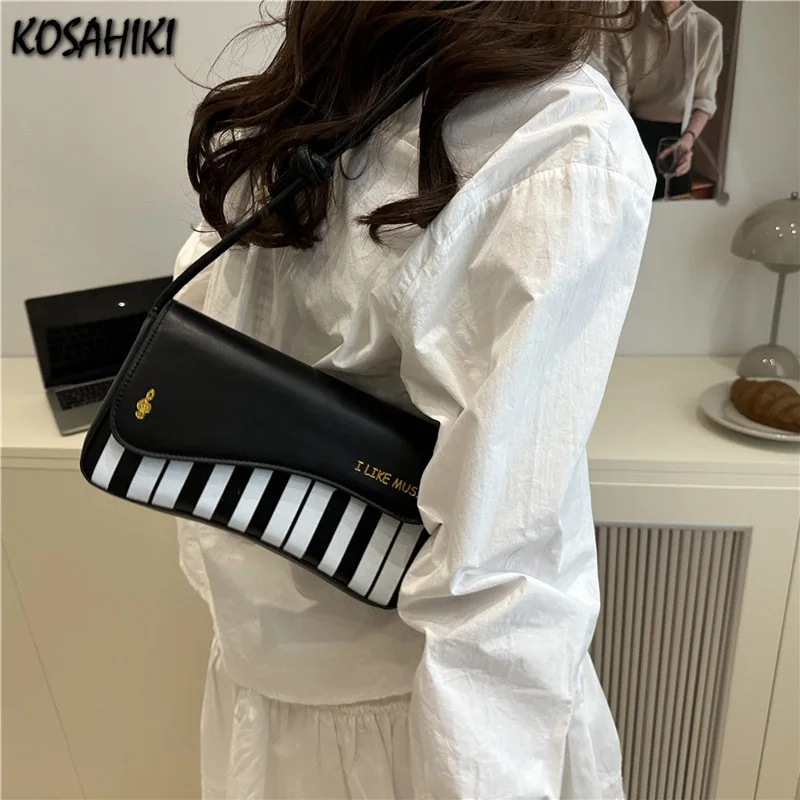 

Fashion All Match Luxury Design Shoulder Bags Japanese Office Lady Fairy Sweet Underarm Bag Korean Y2k Women Purses and Handbags