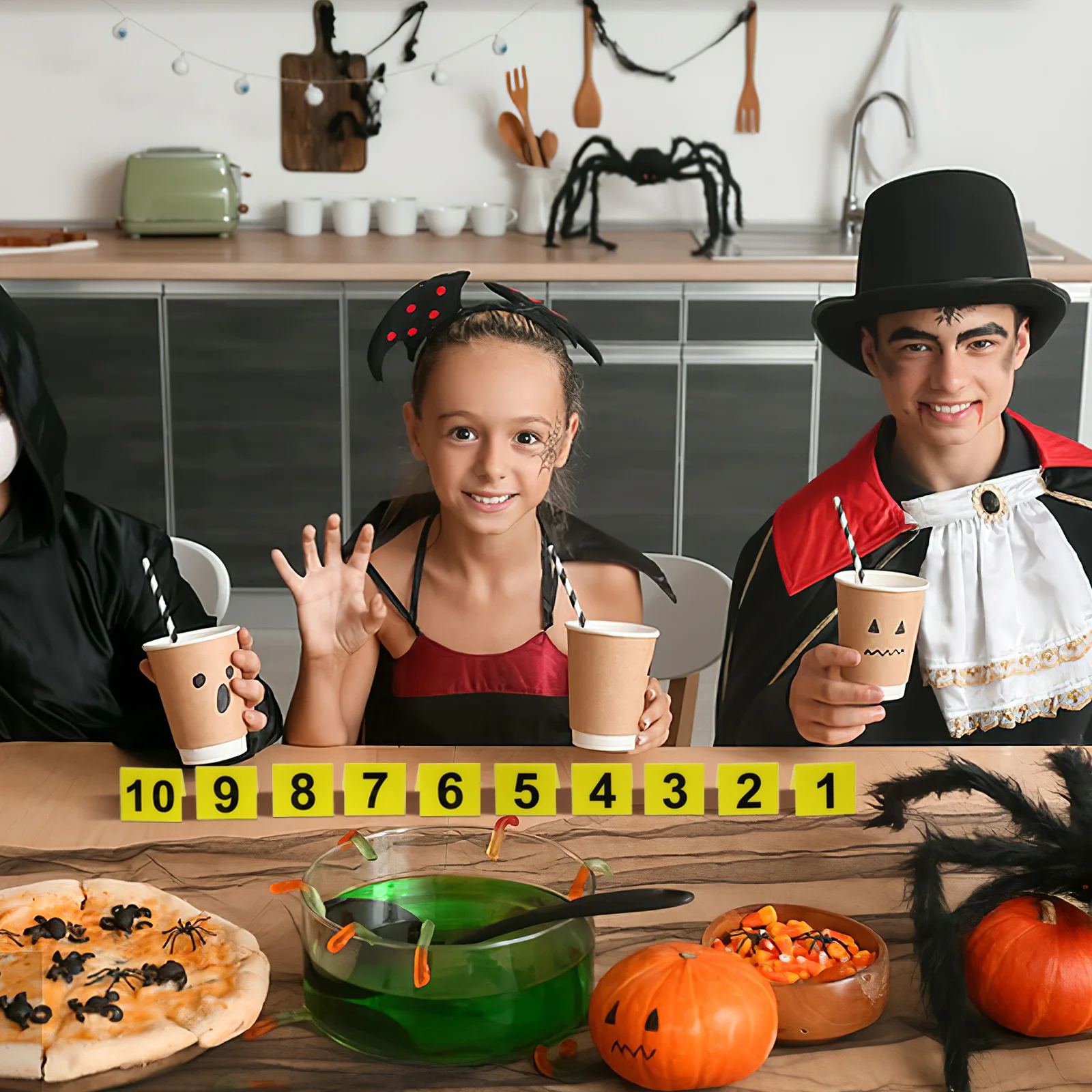 

10Pcs Acrylic Number Markers Reusable Double Sided Table Signs for Restaurant Party Banquet Game Supply Crime Scene Markers