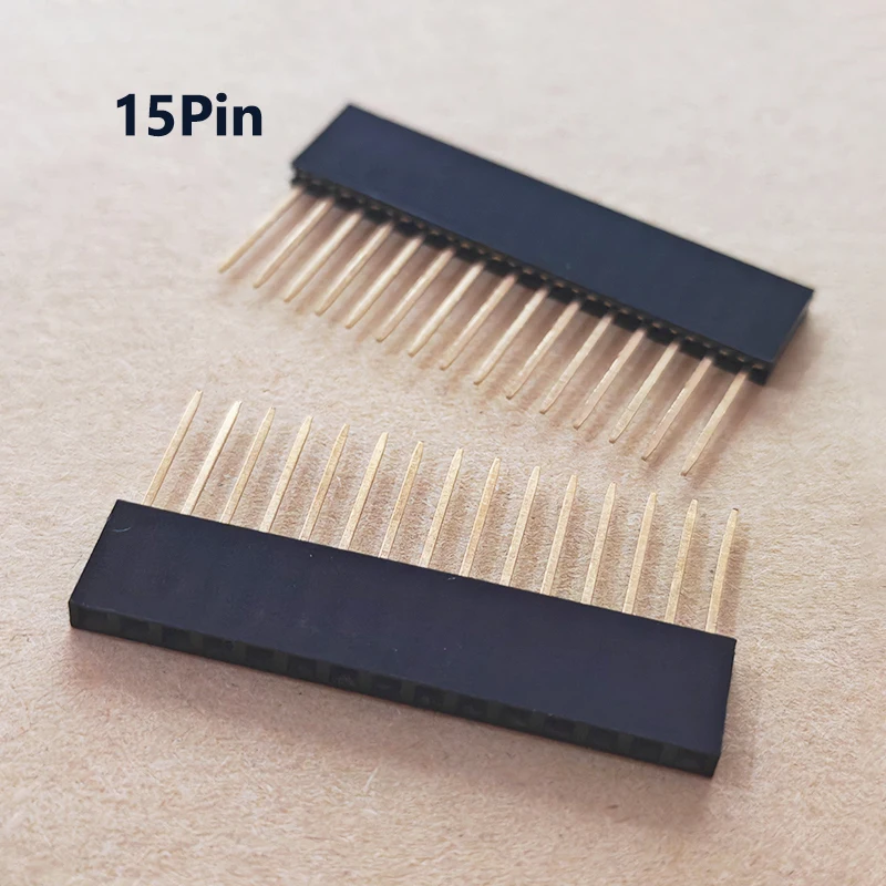 10 Stück 2,54 mm einreihige Buchsenleisten 1x2/3/4/5/6/8/10/15/20/40P 11 mm lange Stiftbuchsen für Leiterplatten und elektronische Projekte – Detail 8