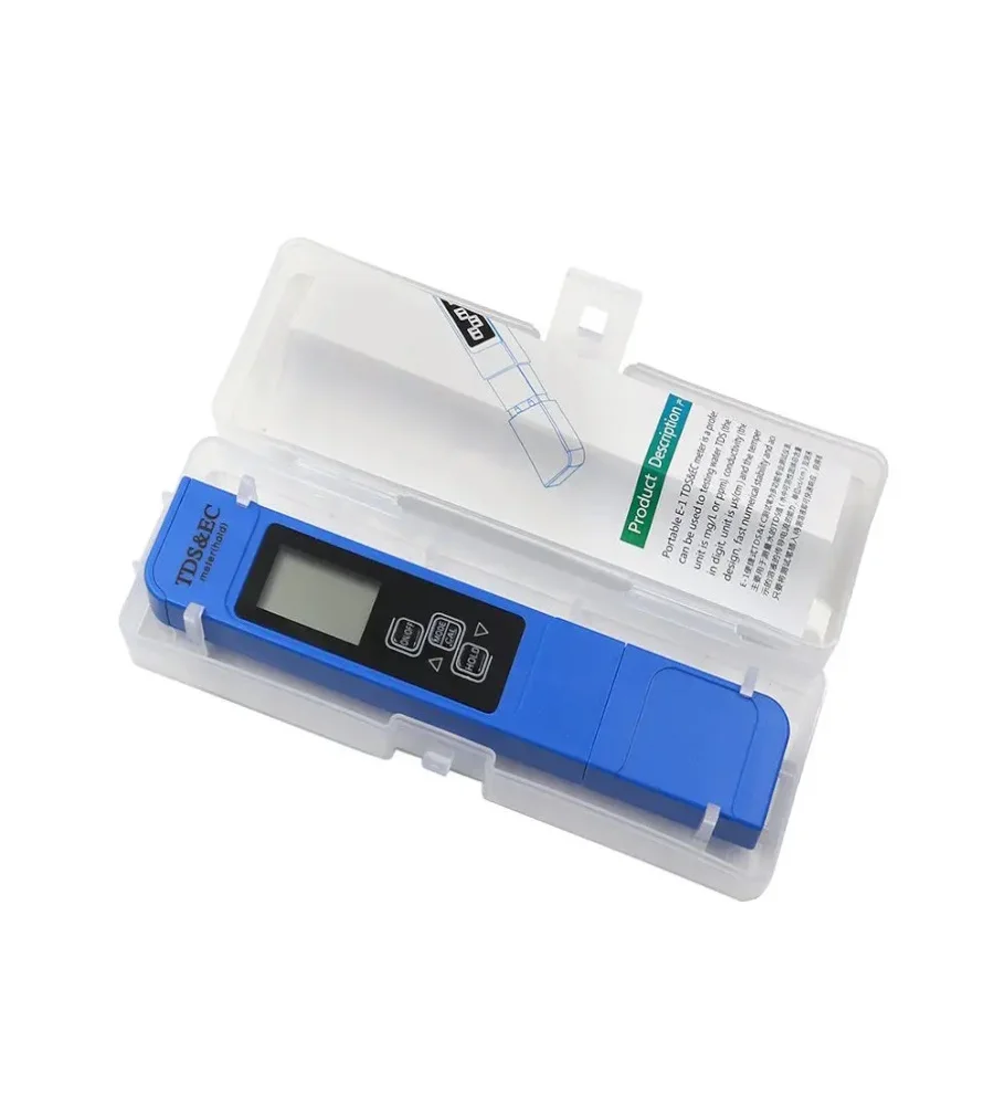 TDS water quality testing pen EC meter conductivity testing pen Celsius Fahrenheit temperature three in one drinking water test