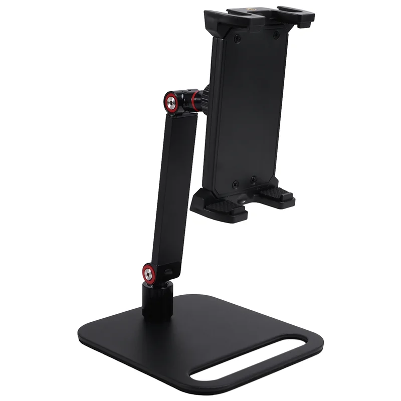 Qy-Adjustable Portable Monitor Stand 360° Swivel Bracket Tablet Holder Compatible With Tablet Desktop Clamp Stand B
