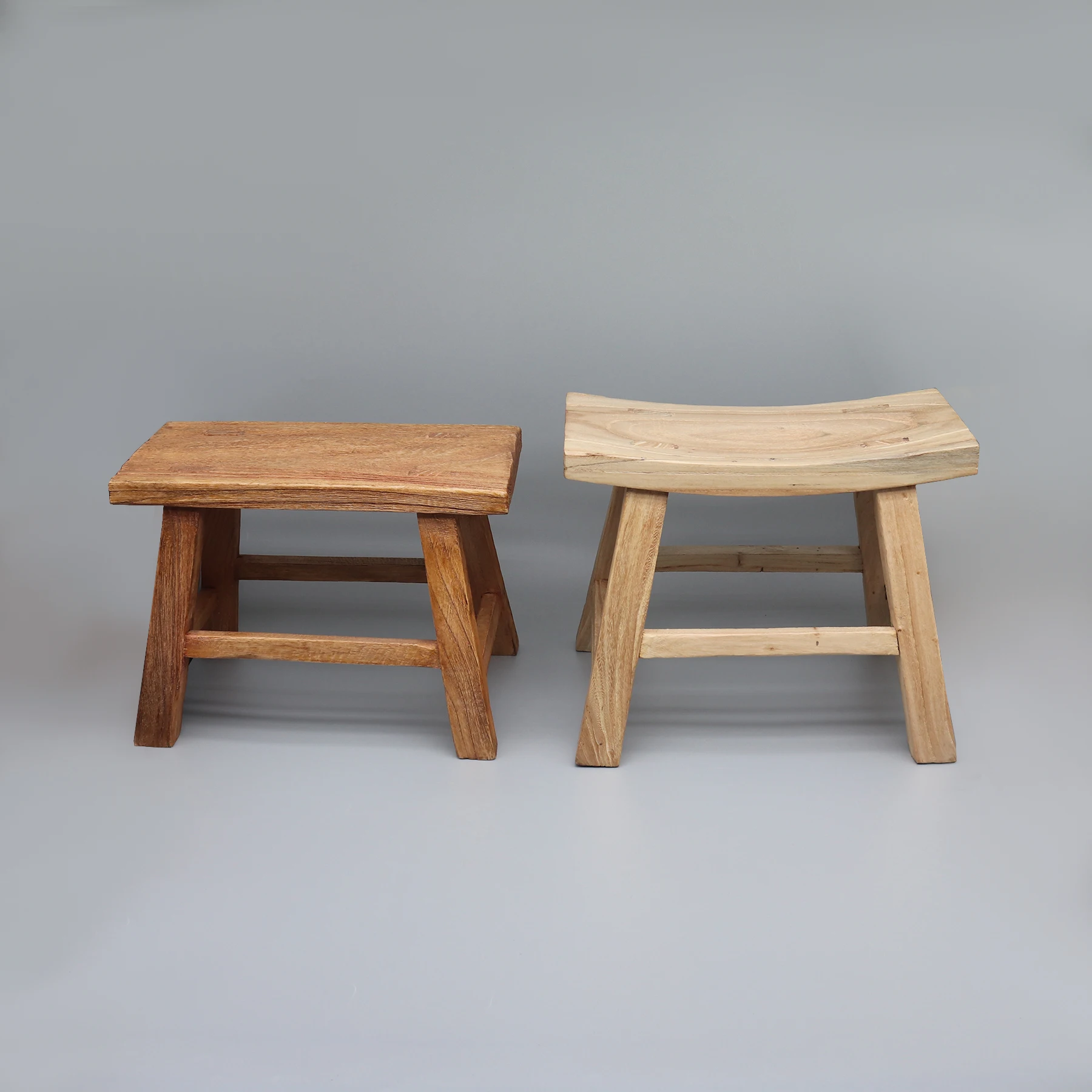 Newly Made Wooden Stool, Kids Chair, Solid Elm Wood