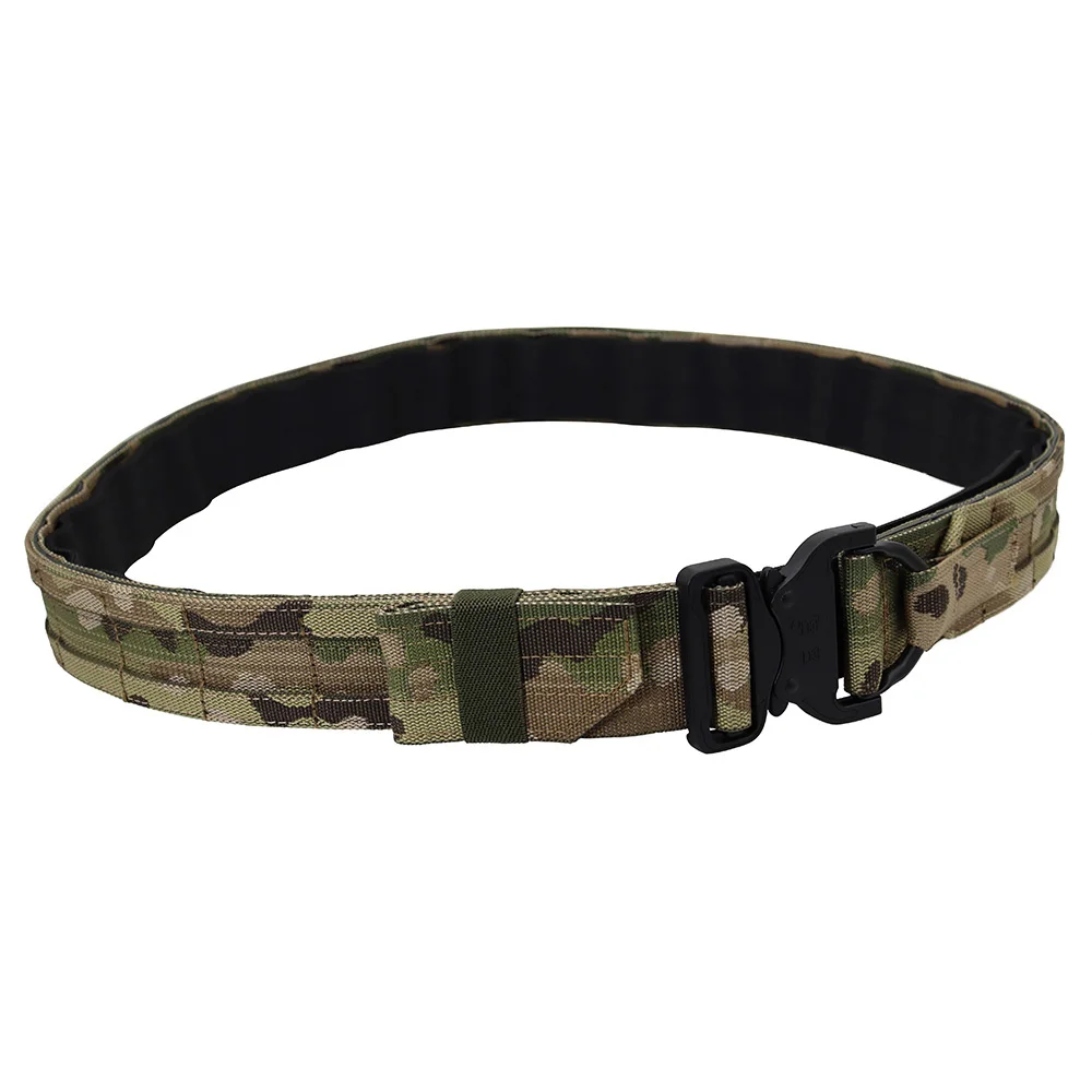 Pasek taktyczny VULPO 1.5 cala/3.8 cm lub 1.75 cala/4.3 cm, styl Ronin, dwuwarstwowy pasek Molle, pasek myśliwski, pasek bojowy Airsoft, męski pasek do pasa.