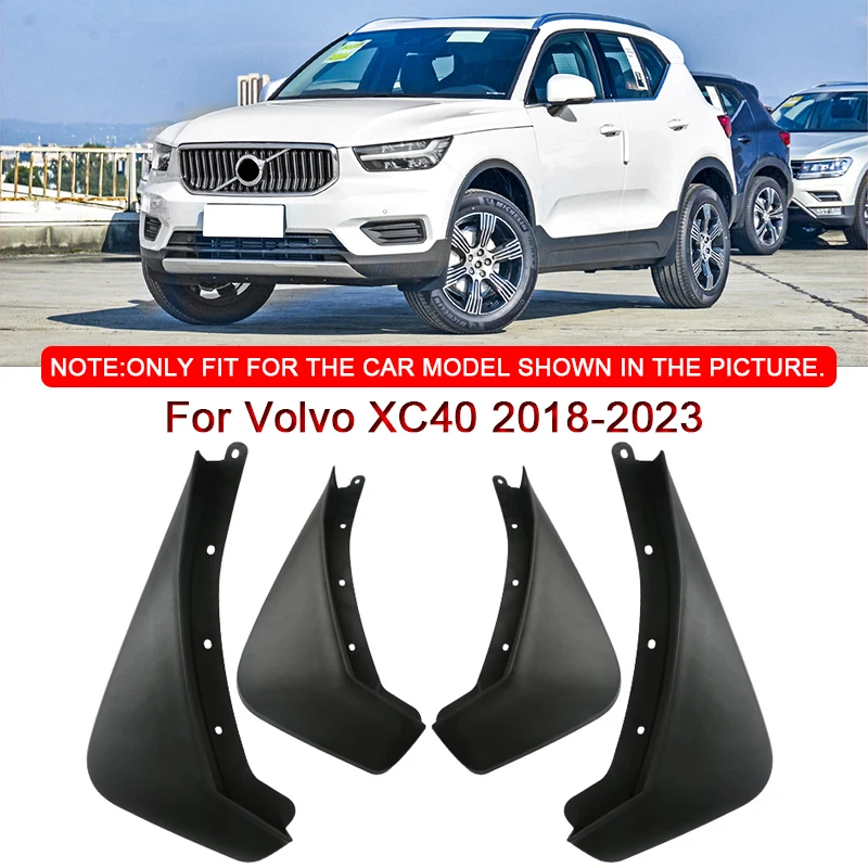 

For Volvo XC40 2018-2023 2024 Car Styling ABS Car Mud Flaps Splash Guard Mudguards MudFlaps Front Rear Fender Auto Accessories