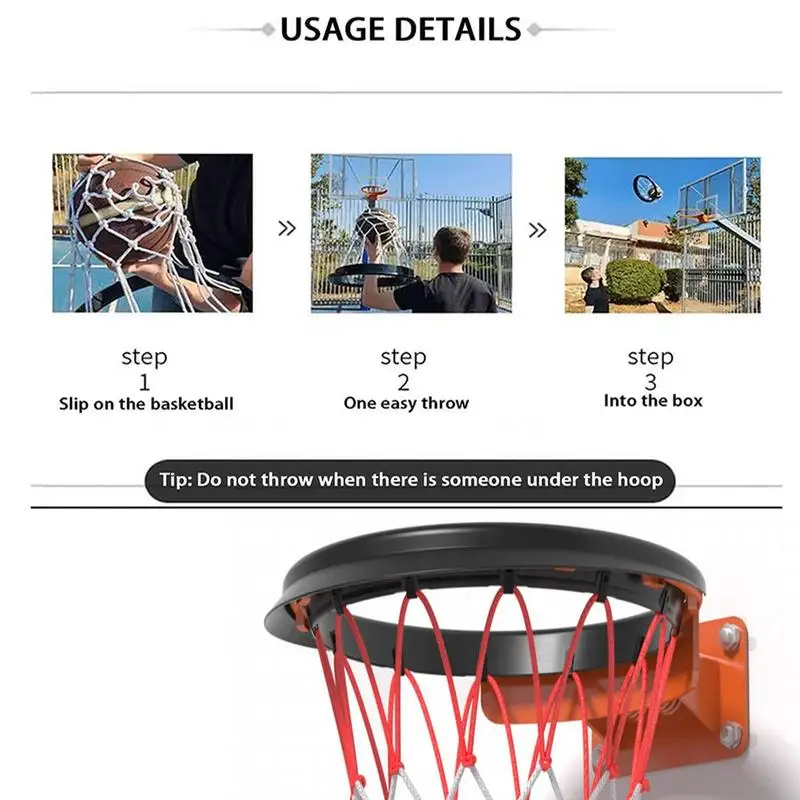 Universal Portable Basketball Net All-Weather TPU Basketball Net Easy To Install Detachable Basketball Hoop Net Replacement