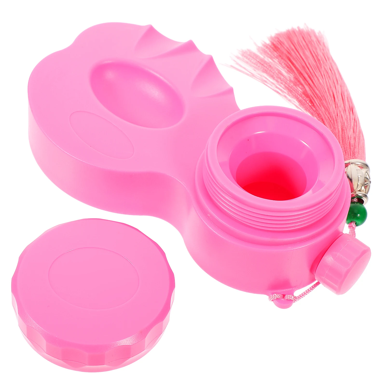 

Portable Inkstone Chinese Inkslab Calligraphy Painting Supplies Brush Holder Water Dropper Container