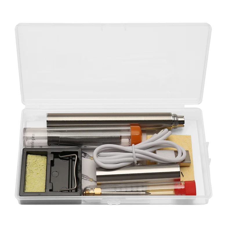 LICE-5V 15W USB Kit Besi Solder Tanpa Kabel 1100Mah USB Alat Besi Solder Perbaikan Pengelasan Pengisi Daya Besi Solder