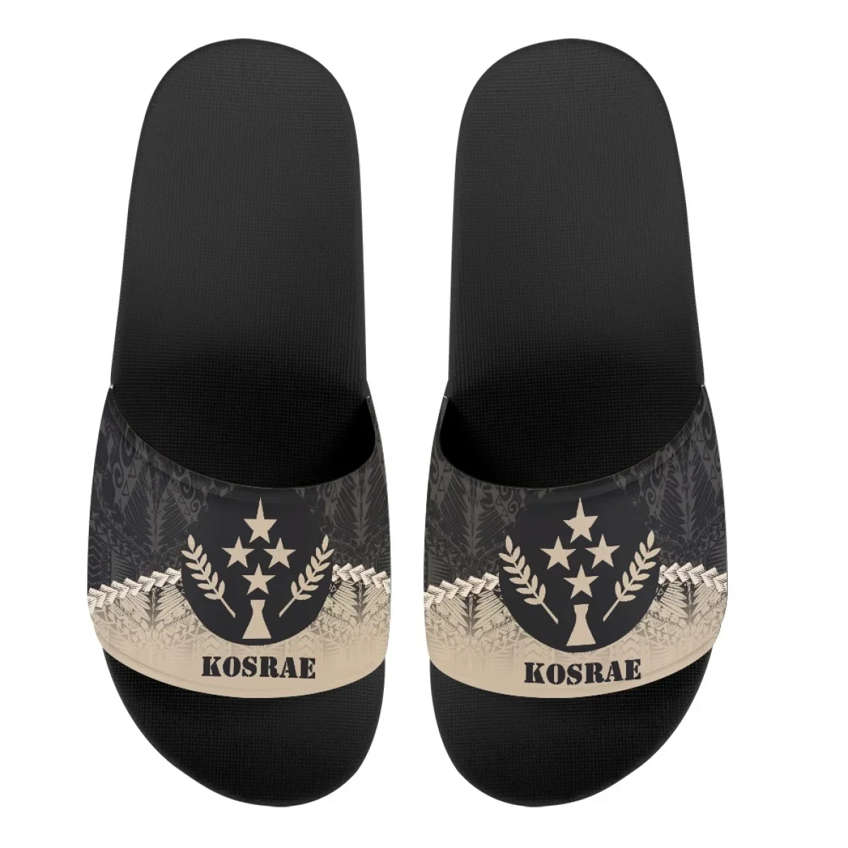 Kosrae Print Home Casual Soft Slippers Polynesian Design Hawaiian Beach Sandals Lightweight Flat Slip On Slippers Female Footwea