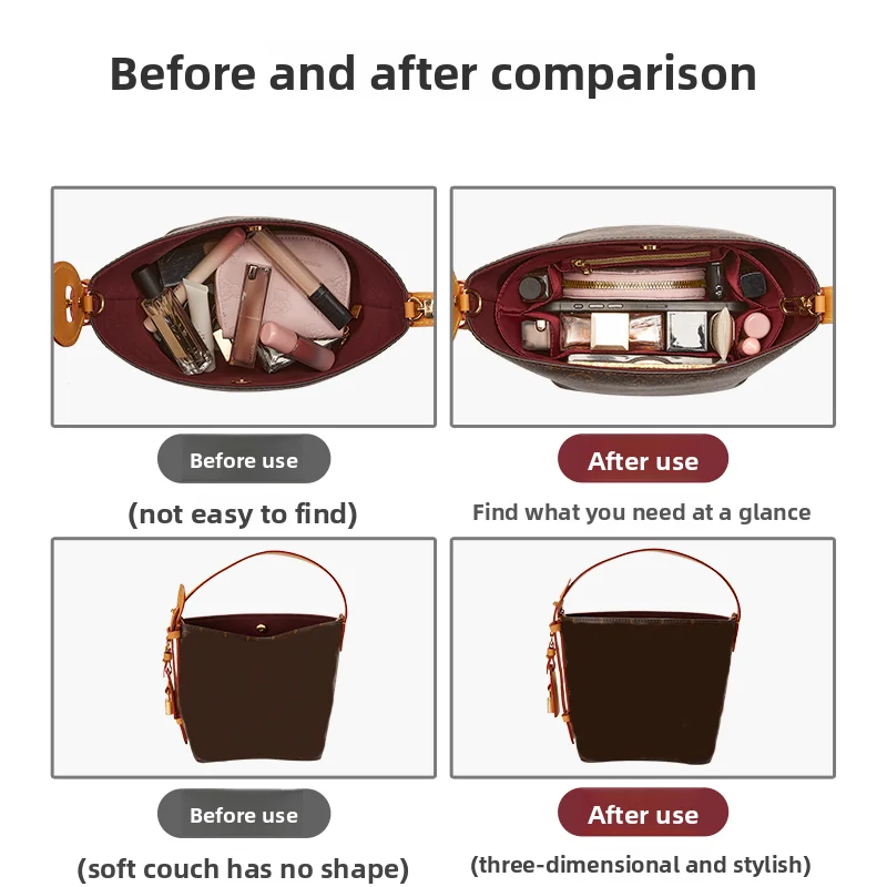 إدراج منظم الحقائب للجميع في مادة النايلون BB، حقيبة متينة تدعم ملحقات حقيبة التعديل الداخلية للتخزين