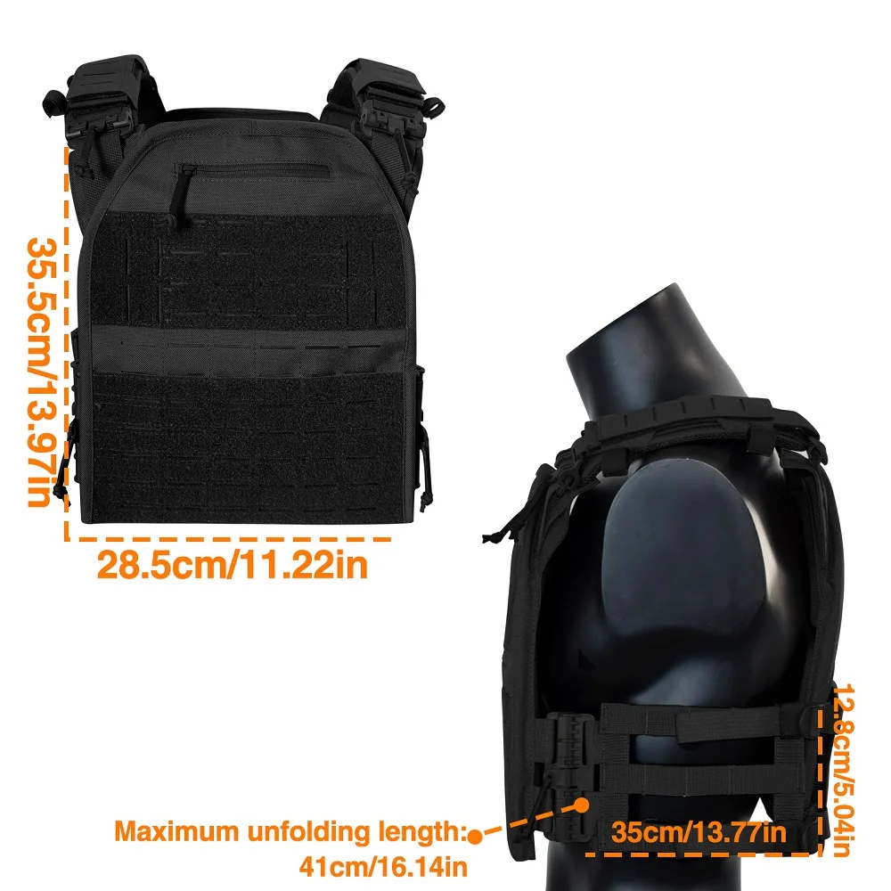 New Arrive 1000D Nylon laser cutting Modular lightweight low profile tactical vest Run and Gone vest