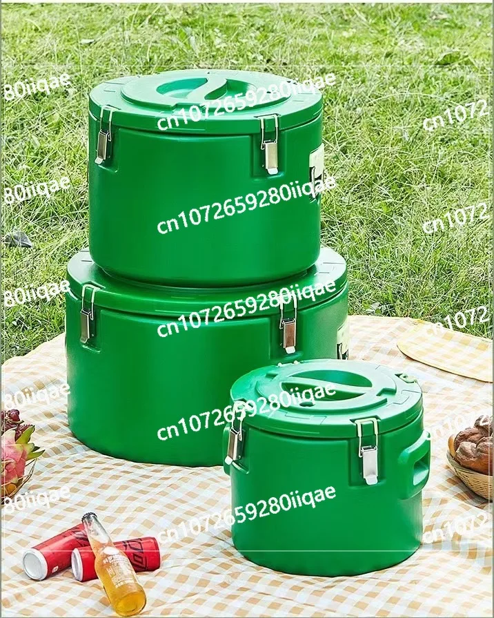 Commercial and Household Large Hot Pot Food Insulator Double Wall Insulation Food Insulator Set 3pcs 15/30/50 L