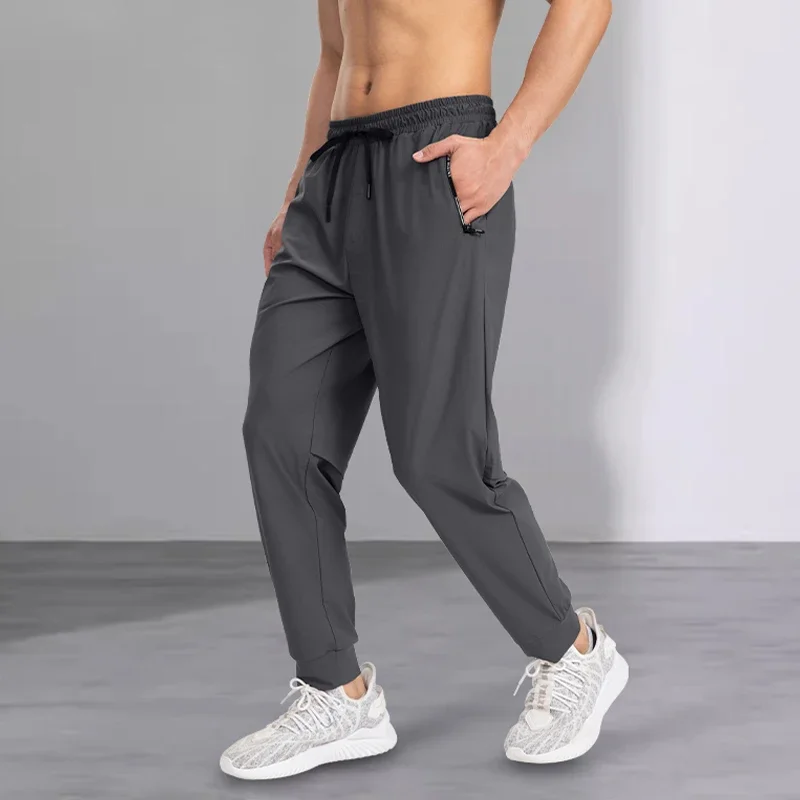Pantaloni sportivi da uomo, pantaloni da allenamento sportivi flessibili, esercizi in palestra, corsa, vestibilità comoda, leggera e ad asciugatura rapida