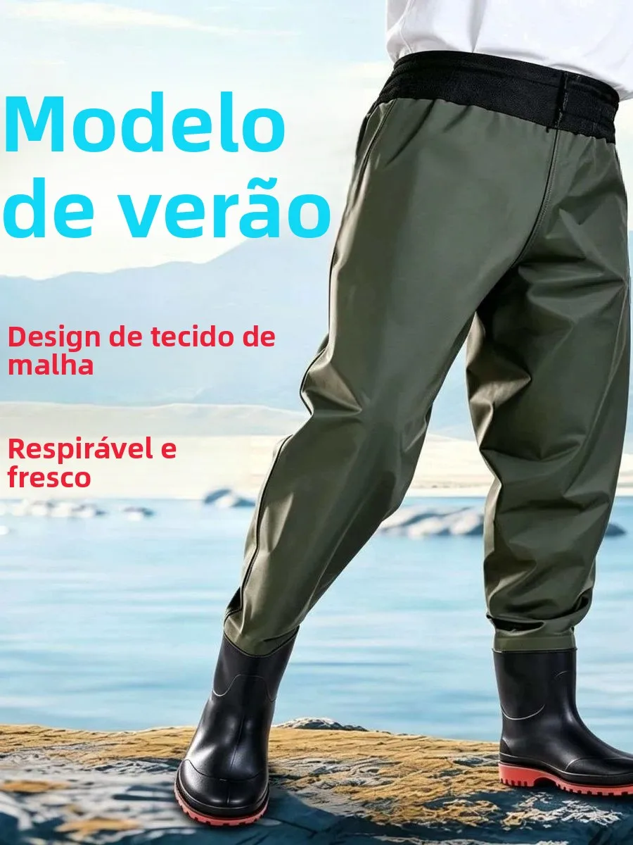 pantaloni-da-pesca-impermeabili-da-uomo-a-meta-coscia-rinforzati-traspiranti-resistenti-all'usura-leggeri
