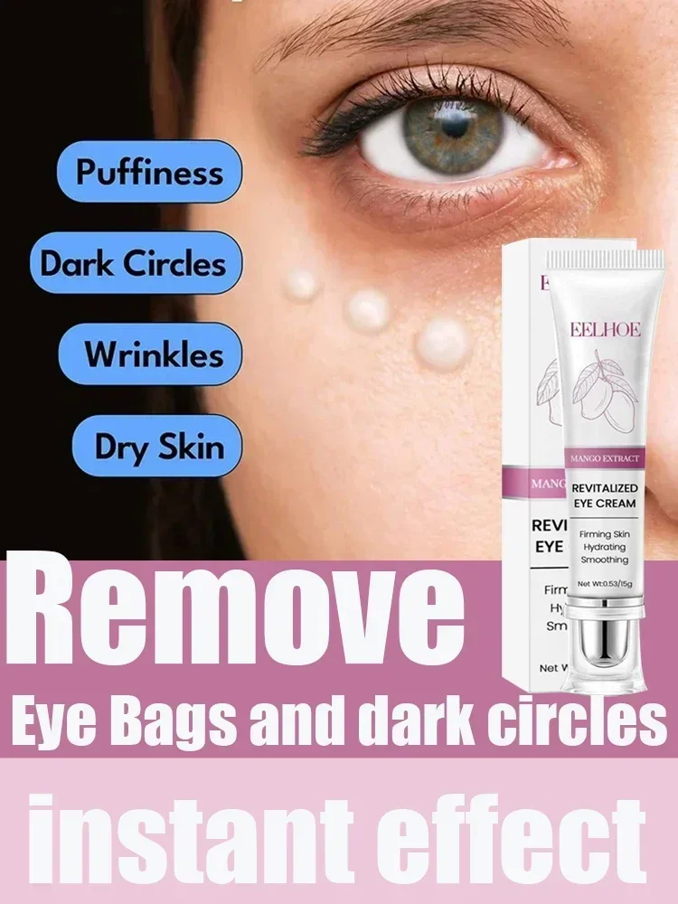 

Instant Eye Bag Removal Cream Collagen Anti-Wrinkle Fade Fine Lines Firming Skin Anti Dark Circle Puffiness Brighten Eye Care