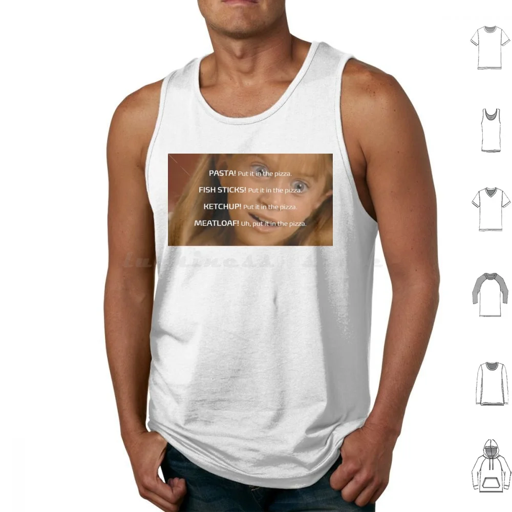 

Gimme Pizza Song Tank Tops Print Cotton Mary Kate And Ashley Youre Invited Sleepover Pizza Mary Kate Ashley Olsen