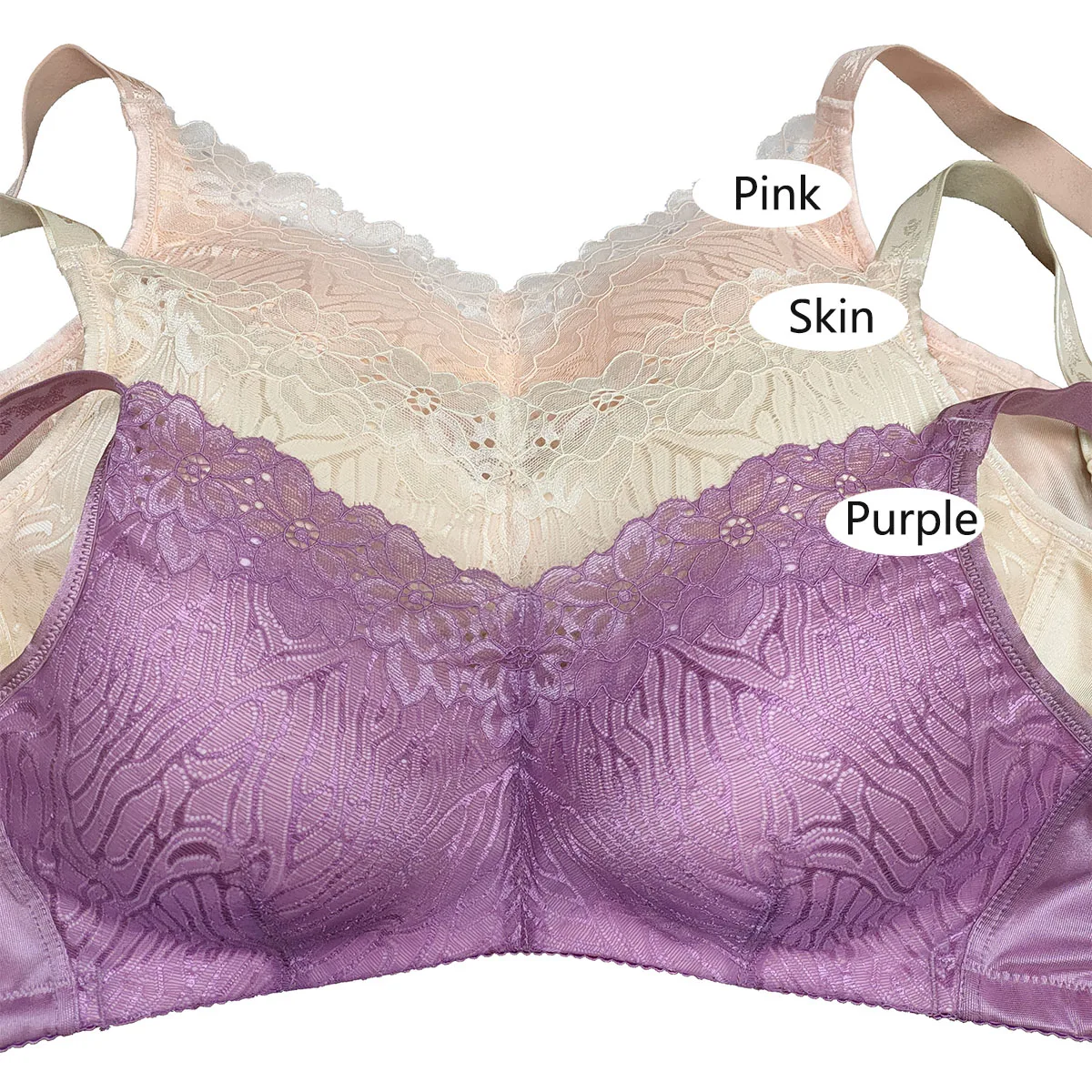 Mastectomy Bra with built-in pockets big open for Women Breast Prosthesis beautiful lace