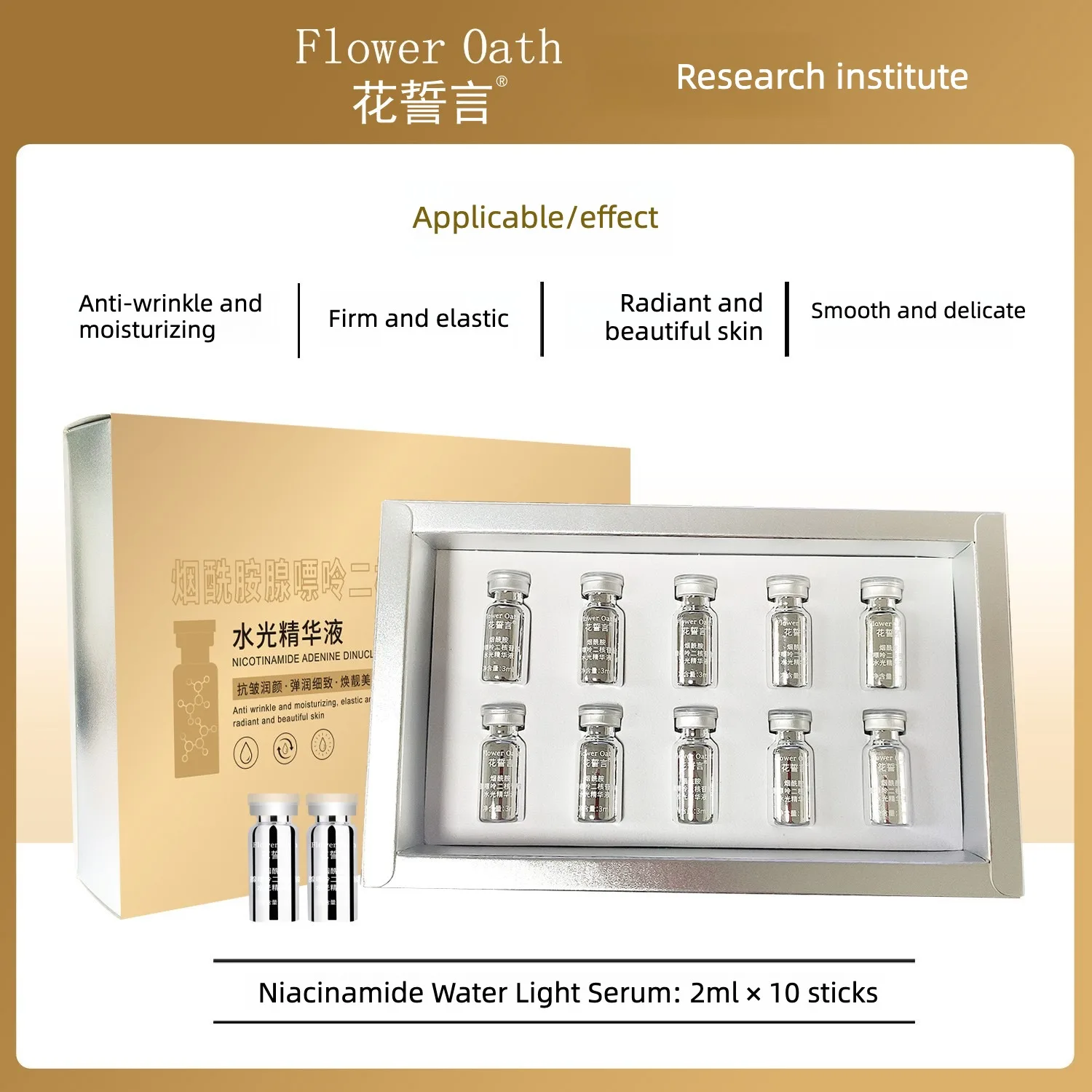 Niacinamide Glow Booster Ampoule Serum – Firming & Anti-Wrinkle, Age-Reversal, Rejuvenating Hydrating Essence