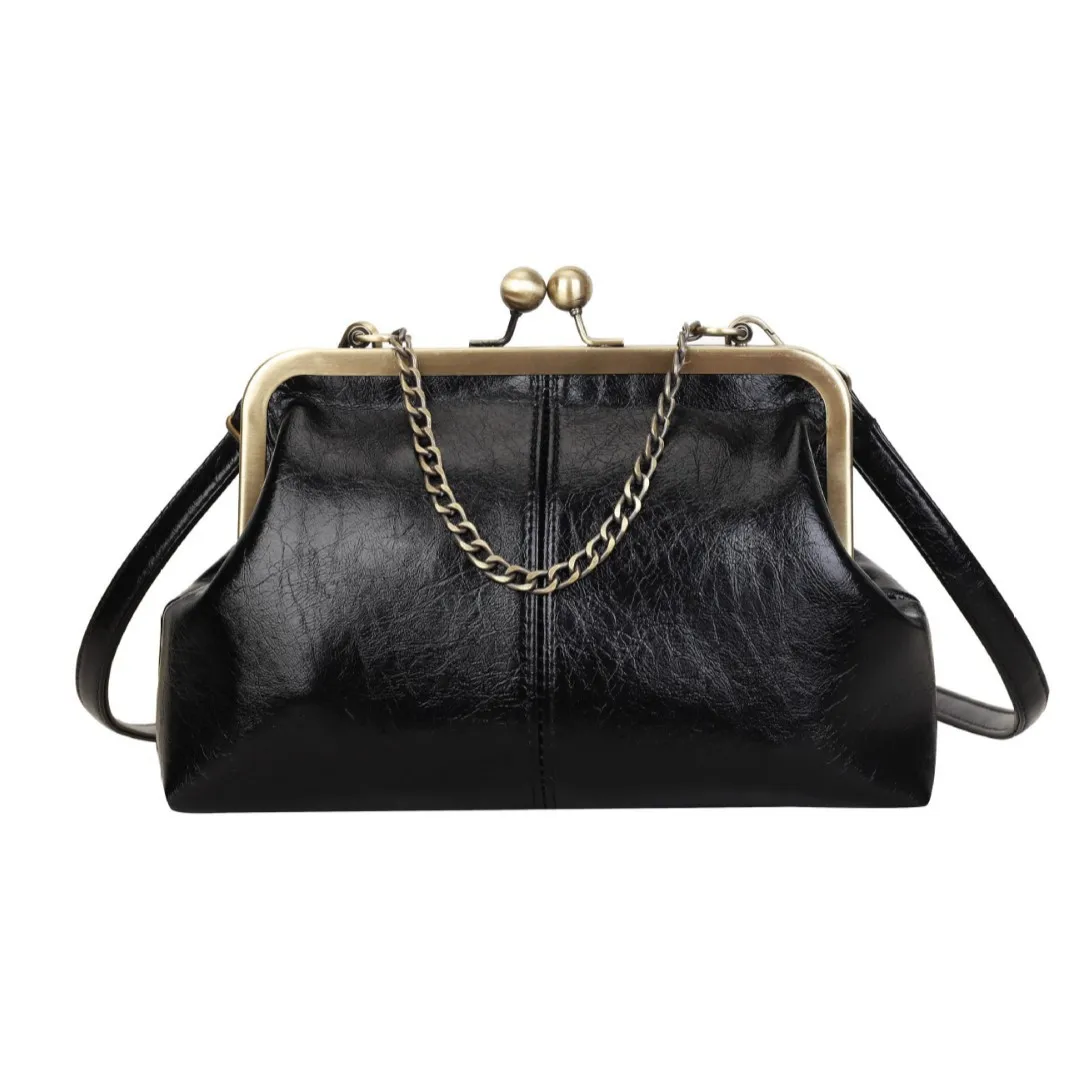 حقيبة دلو نسائية ذات سعة كبيرة لعام 2025، حقيبة كروس من الجلد الطبيعي متعددة الاتجاهات، محفظة كتف عتيقة للتنقل في العمل #5