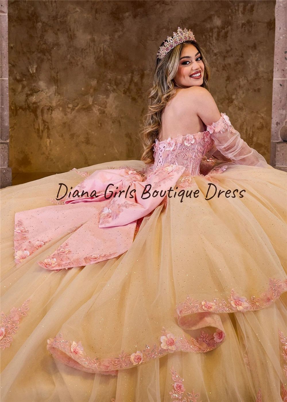 Robe de mariée en dentelle florale 3D avec cape, robe de RhQuinceanera, perles appliquées, meilleur, doux, Mexique, solide, document, quoi que ce soit