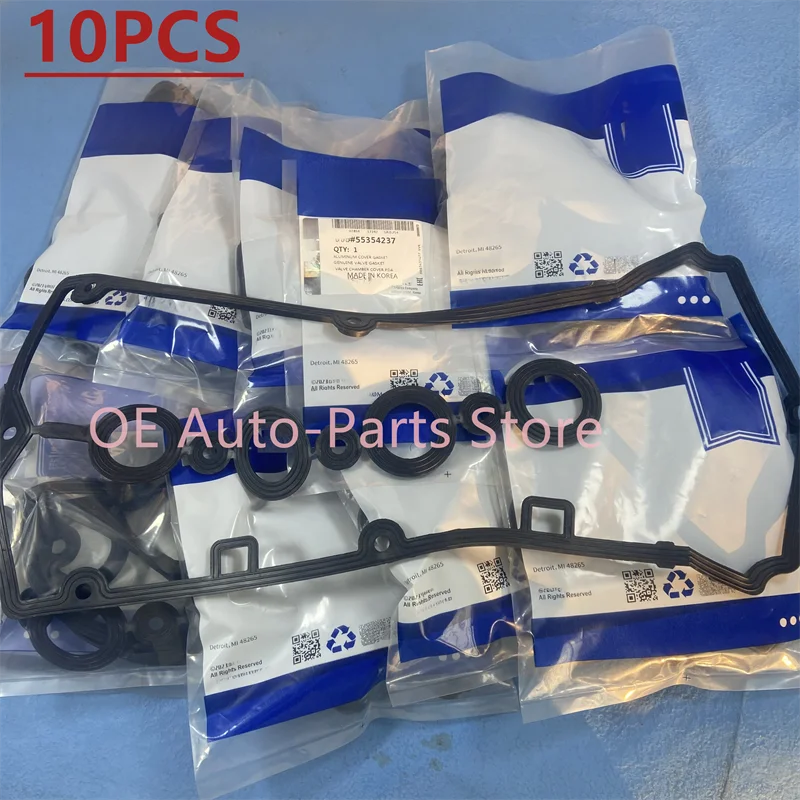 10PCS Aluminum Engine Valve Cover Gasket / CAMSHAFT COVER Seal OEM# 55354237 5607980 For Chevrolet Cruze Sonic Opel Saturn