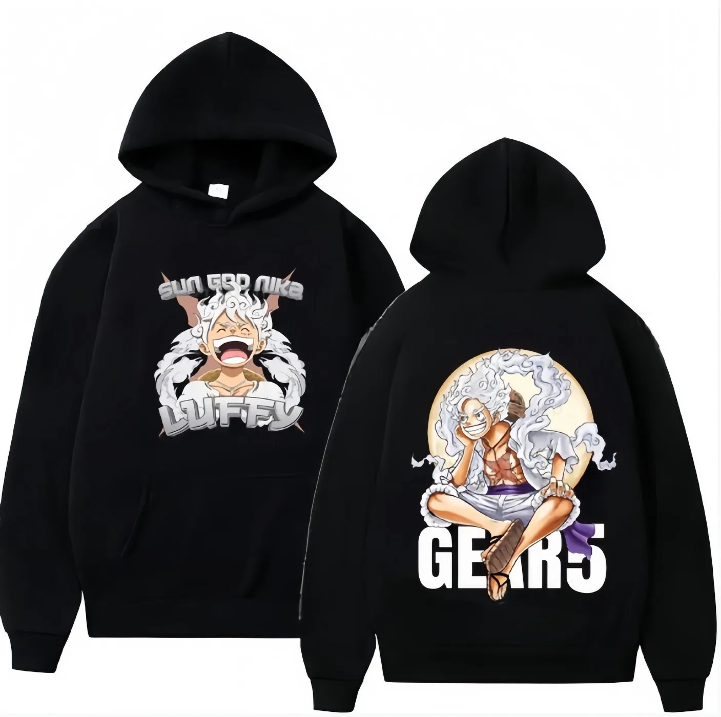 

Autumn and Winter New ONE PIECE Luffy Men's and Women's Casual Loose Printing Hooded Sweater Parent-child Hooded Sweatshirt