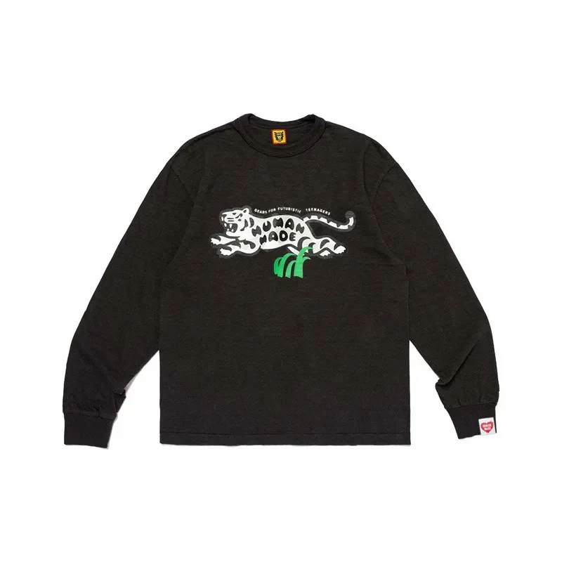 Human Made 2026 Tiger Long Sleeve T Shirt Crewneck Loose Unisex Fashion Top