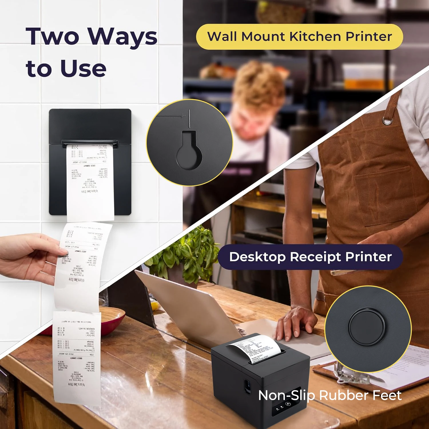 T8320 POS เครื่องพิมพ์ 80 มม.USB Lan เครื่องพิมพ์ใบเสร็จความร้อน,ร้านอาหารห้องครัวเครื่องพิมพ์เครื่องตัดอัตโนมัติสนับสนุนลิ้นชักเก็บเงิน