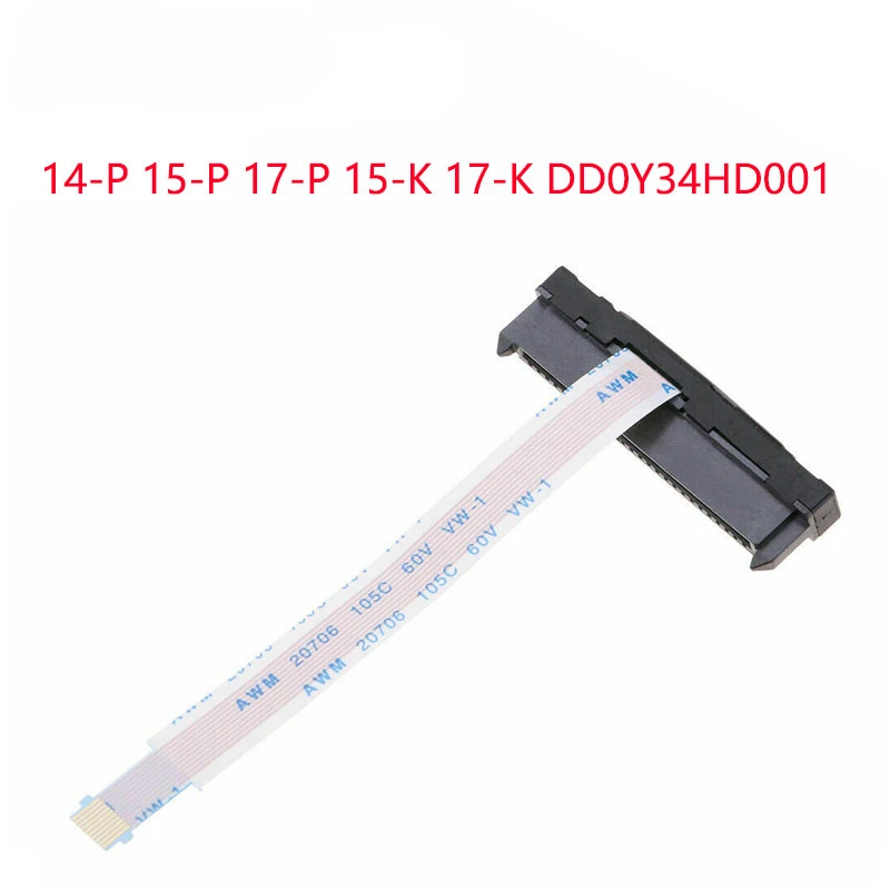 Replacement Laptop HDD Hard Disk Drive SATA Connector Flex Cable For HP PAVILION 14-P 15-P 17-P 15-K 17-K DD0Y34HD001