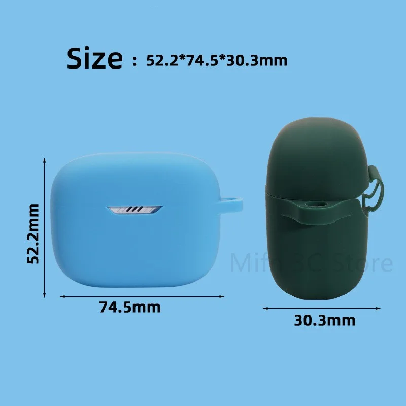 Per JBL Tune 130NC TWS custodia morbida in Silicone liquido protezione morbida di alta qualità per custodie impermeabili JBL T130NC con portachiavi