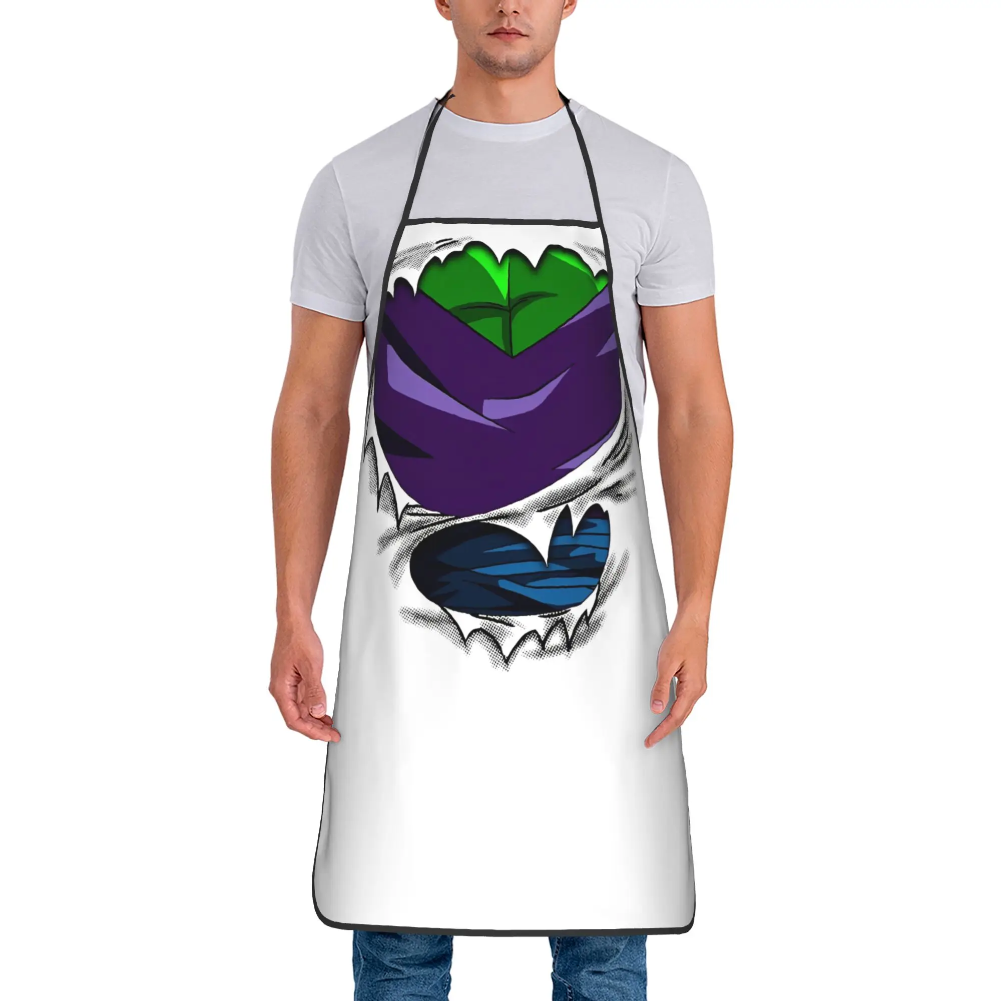 

Dragon Ball Piccolo 3D Print Aprons 52*72cm Kitchen Baking Bib Tablier Cooking Home Cleaning Pinafore for Chef Barista