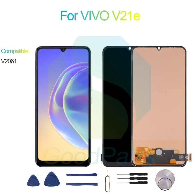 

ЖК-экран для VIVO V21e, 6,44 дюйма, V2061, для VIVO V21e 4G, сменный сенсорный дигитайзер в сборе