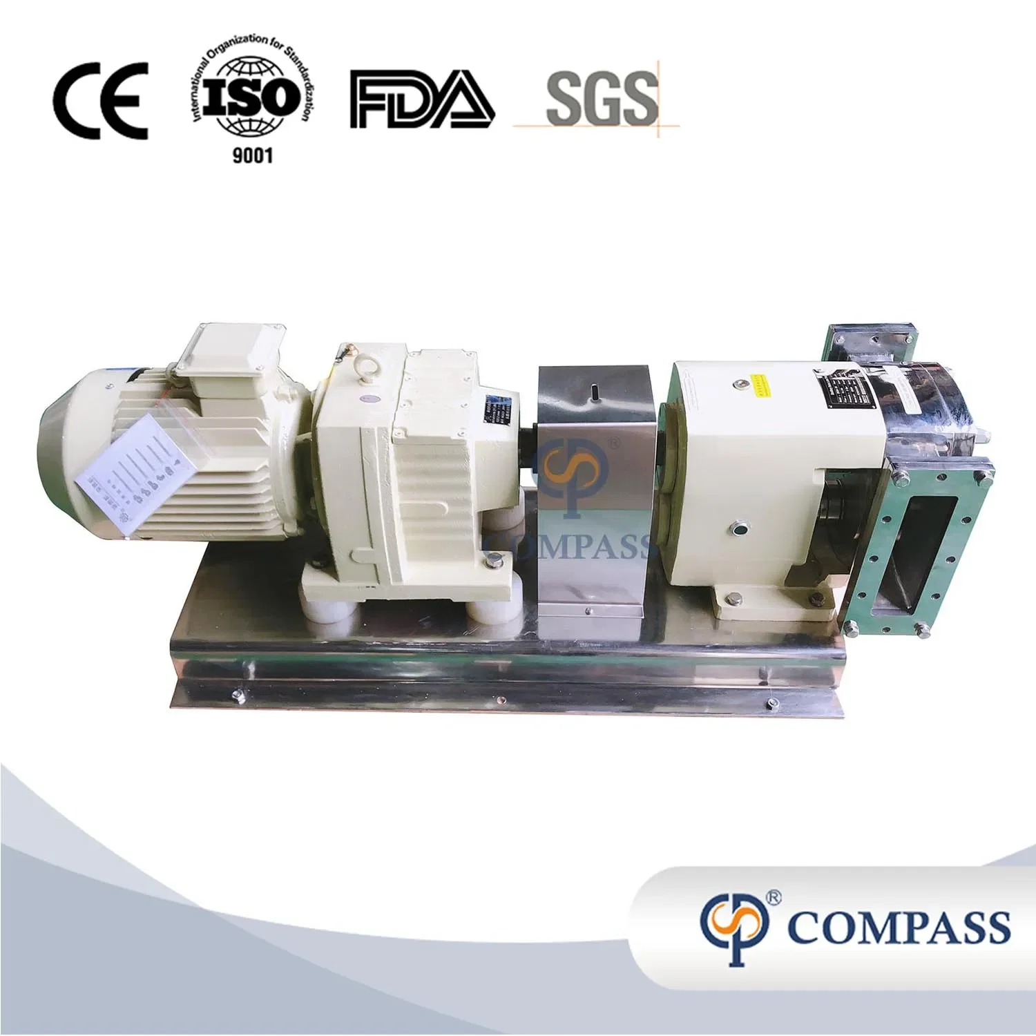 

Zb3a SS316L Sanitary Stainless Steel Chocolate Honey Yogurt Rotor Rotary Gear Lobe Pump