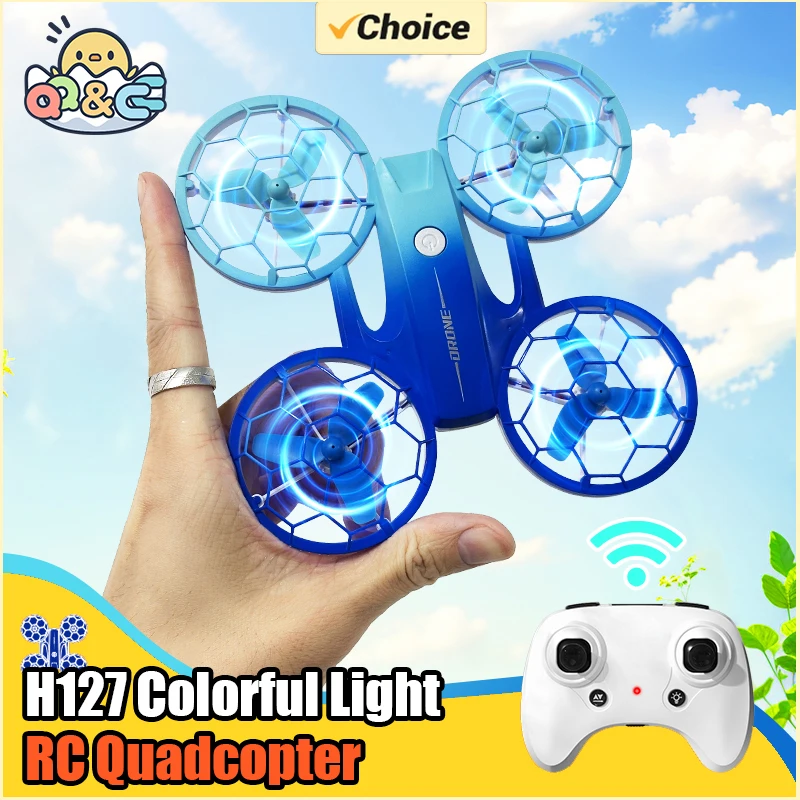 Jjrc H127 Mini Drone Rc New Ufo Rotary Flying Remote Control Resistant Racing Drones with Colorful Led Drone Light Toys Gifts