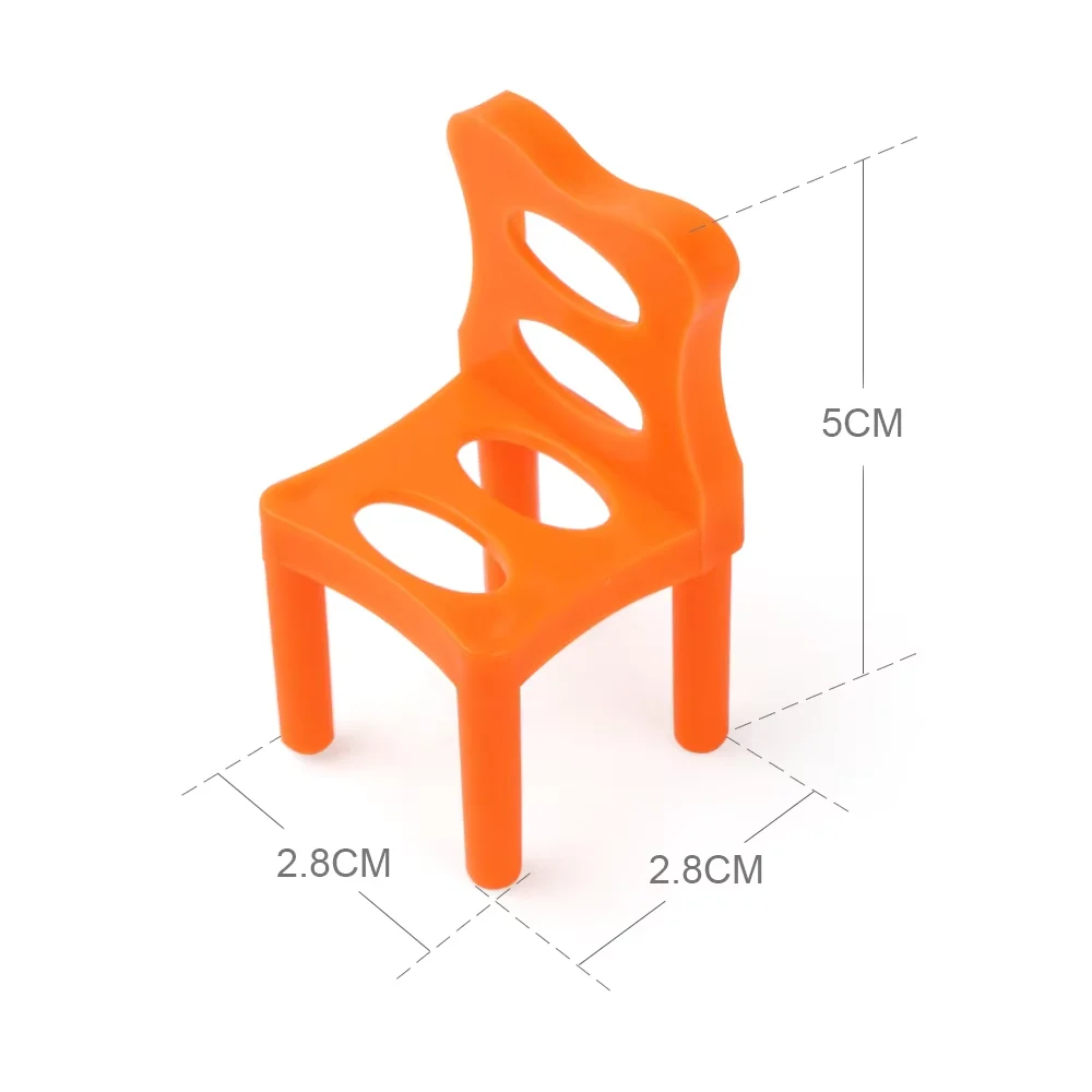 18Pcs/Set Mini Balance Chairs Game Stacking Blocks Assembly Balancing Training Interactive Family Game Educational Toy for Kids