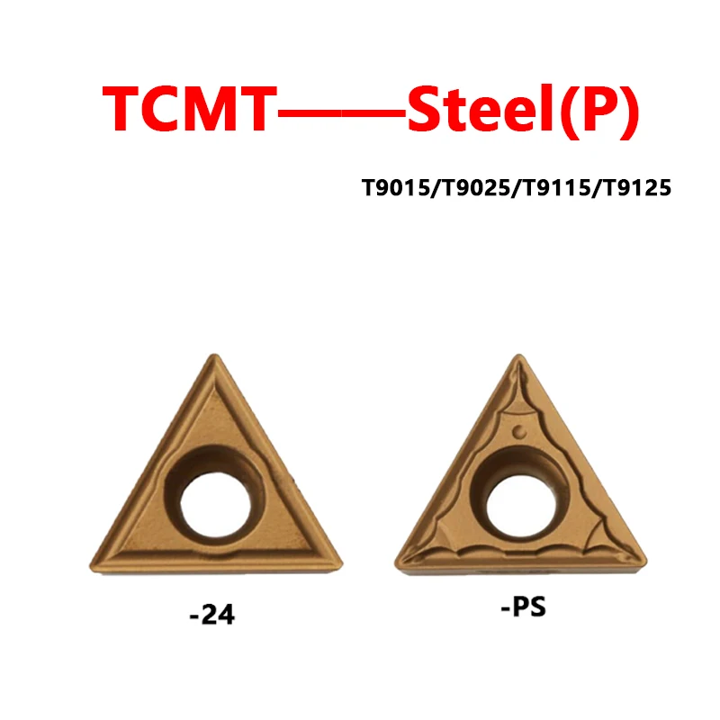 

TCMT110204-24 TCMT16T304-PS T9115 T9025 T9015 T9125 TCMT Carbide Inserts For Steel TCMT090204 TCMT110202 TCMT16T308 Tool Holder