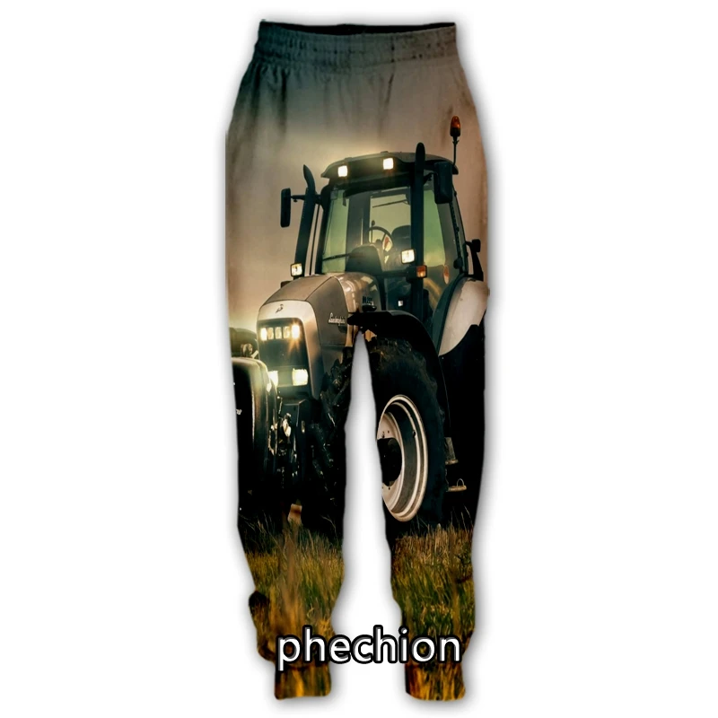 

phechion New Men/Women Agriculture Machinery Tractor 3D Printed Casual Pants Fashion Streetwear Men Sporting Long Trousers F149