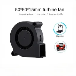 Piezas de impresora 3D, ventilador 5015 12V/24V, cojinete de manga sin escobillas para Reprap Prusa I3 DC, ventilador de refrigeración Turbo 5015 con línea de 30cm