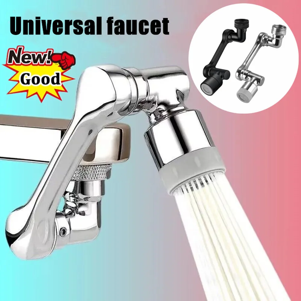 New 1080° Universal Rotation Faucet Sprayer Head For Washbasin Faucet Extender Splash Bubbler Nozzle Kitchen Tap 22/24mm Adaptor