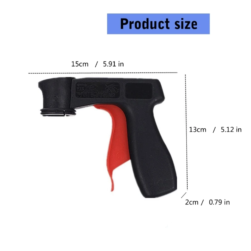 2024 aerozole Pistolety farbą puszkach Uchwyty o ergonomicznej konstrukcji i spusty pełnym uchwytem