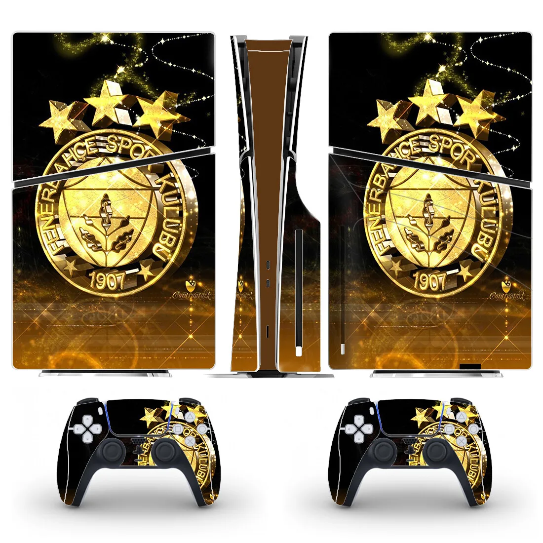 Fenerbahce Spor Kulubu Football PS5 Slim Disc Skin Sticker Decal Cover for Console Controller PS5 Slim Disk Sticker Vinyl