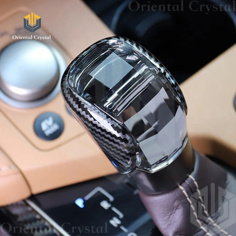 Crystal Gear Shift Knob handle NO LED Atmosphere Light For lexus RX ES IS GS RC GX NX Car Lever F SPORT Original Logo  Interior