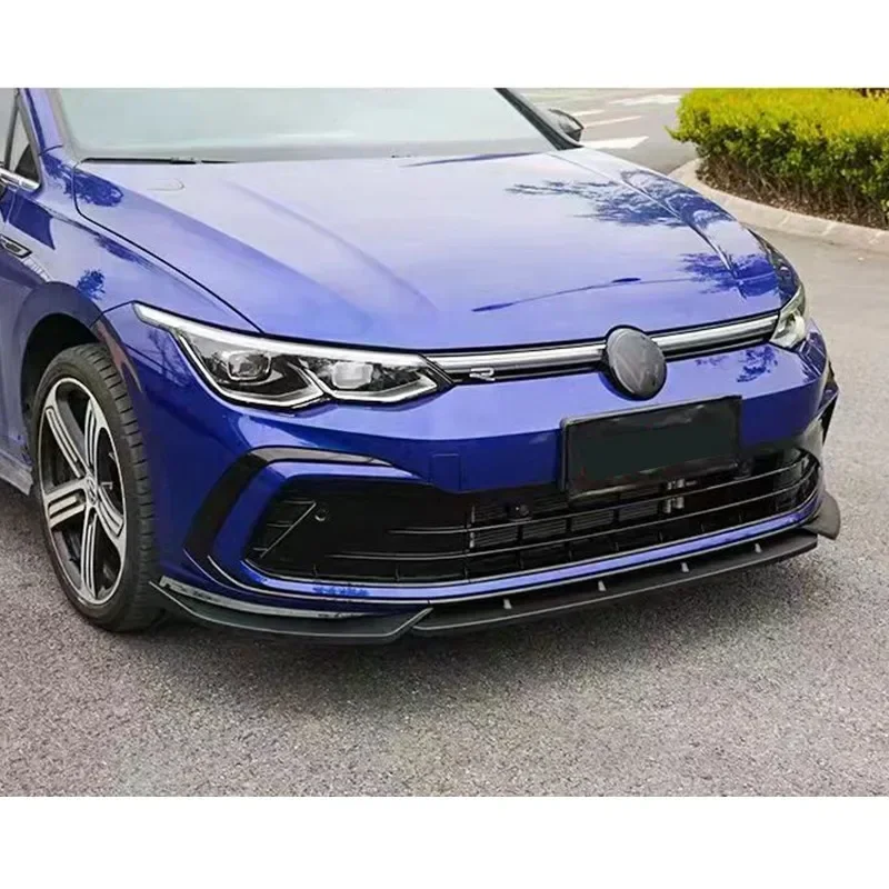 Maxton Style Front Lip Chin Guards For VW Golf MK8 Golf 8 GTI GTD GTE R-Line TDI TSI 2020-2024 Front Bumper Lip Spoiler Splitter