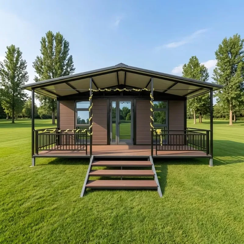 Fully Furnished Premade Waterproof 40ft Prefabricated Folding Expandable Eco-Friendly Container House Mobile Office Building