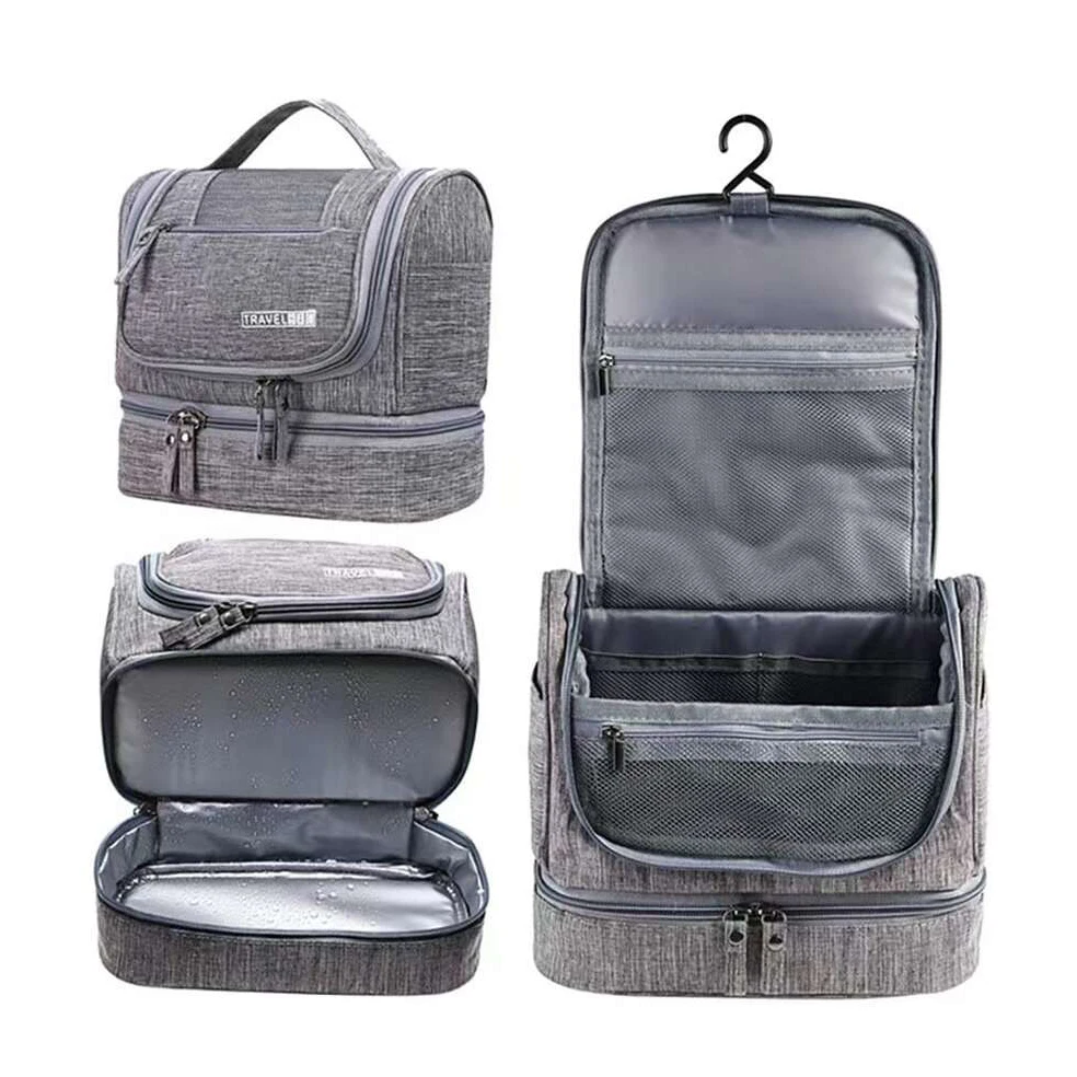 Borsa da toilette da viaggio monopezzo, borsa da uomo portatile con separazione asciutta e bagnata, borsa per cosmetici da donna, borsa per kit di lavaggio per forniture da viaggio