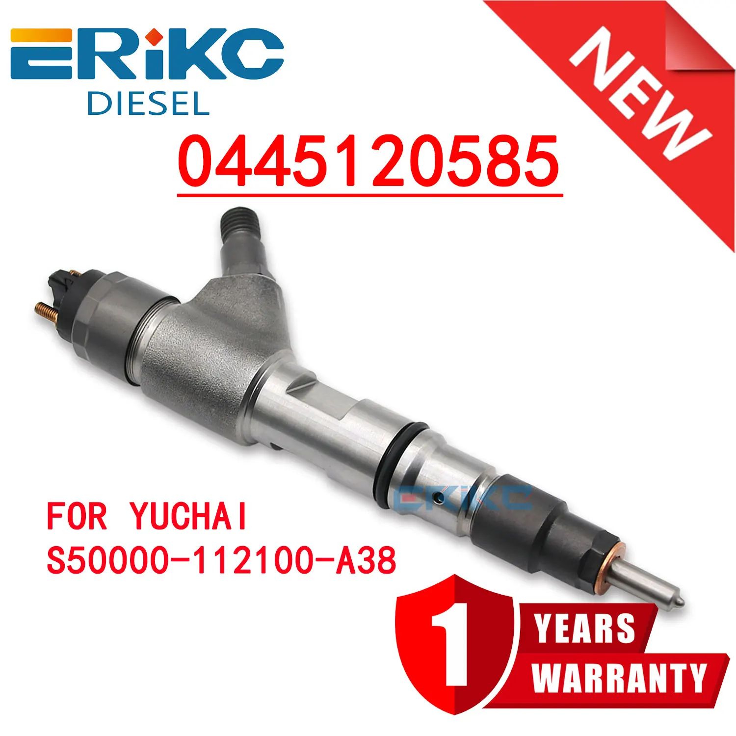 0445120585 Common Rail Injector Assy 0 445 120 585 Diesel Fuel Injection Nozzle 0445 120 585 Fit Yuchai S50000-112100-A38