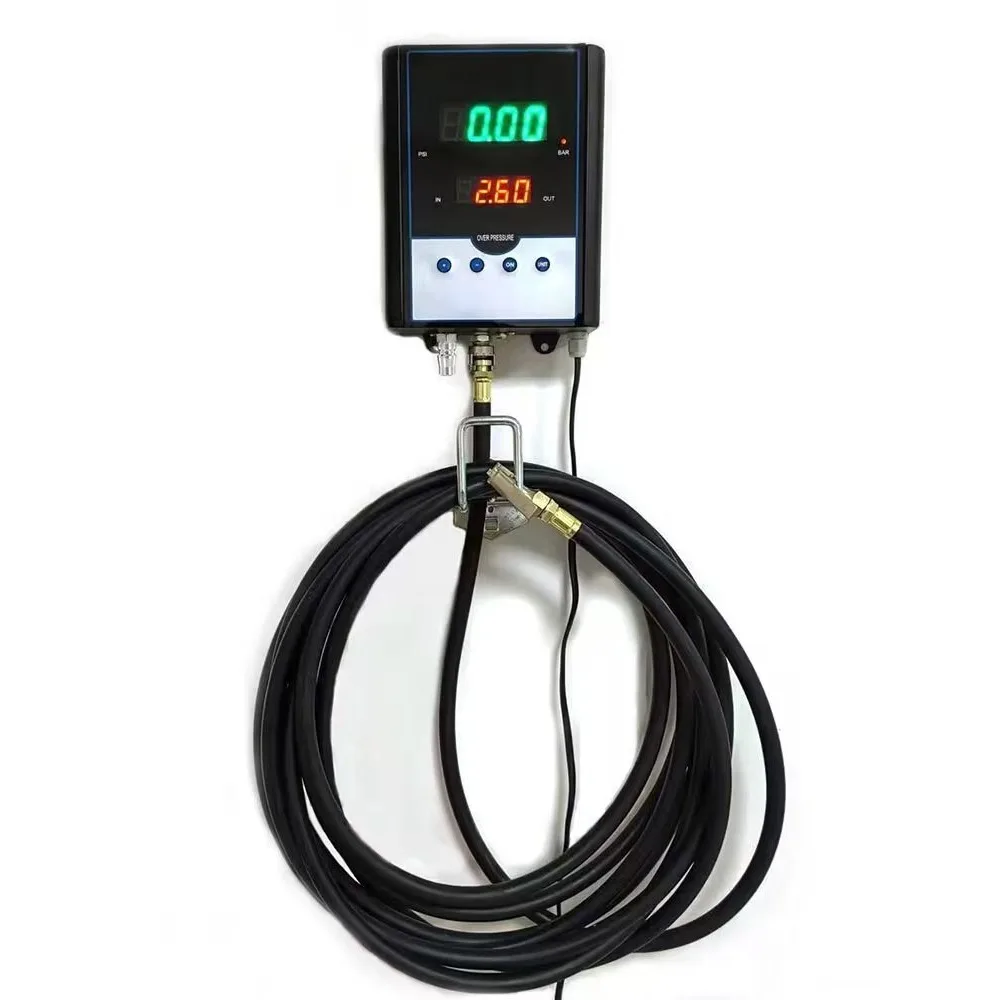 

Wall-Mounted Digital Tyre Pressure Gauge Automatic Tire Inflation Gun Air Inflator Gun for Car Truck Motorcycle Tire Shop