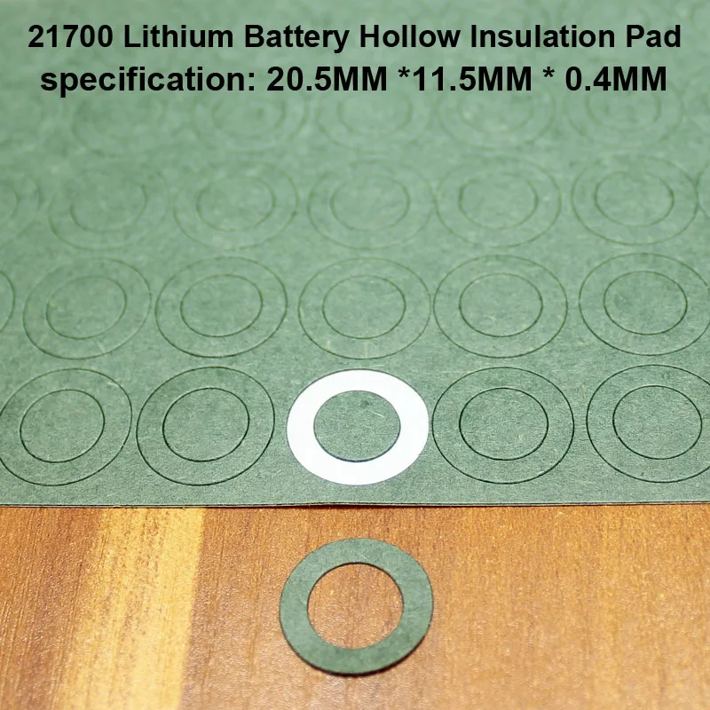 100 sztuk/partia 21700 bateria litowa pozytywna izolacja uszczelka pusta płaska głowica Pad izolacja Meson głowy uszczelka 20*11.5MM