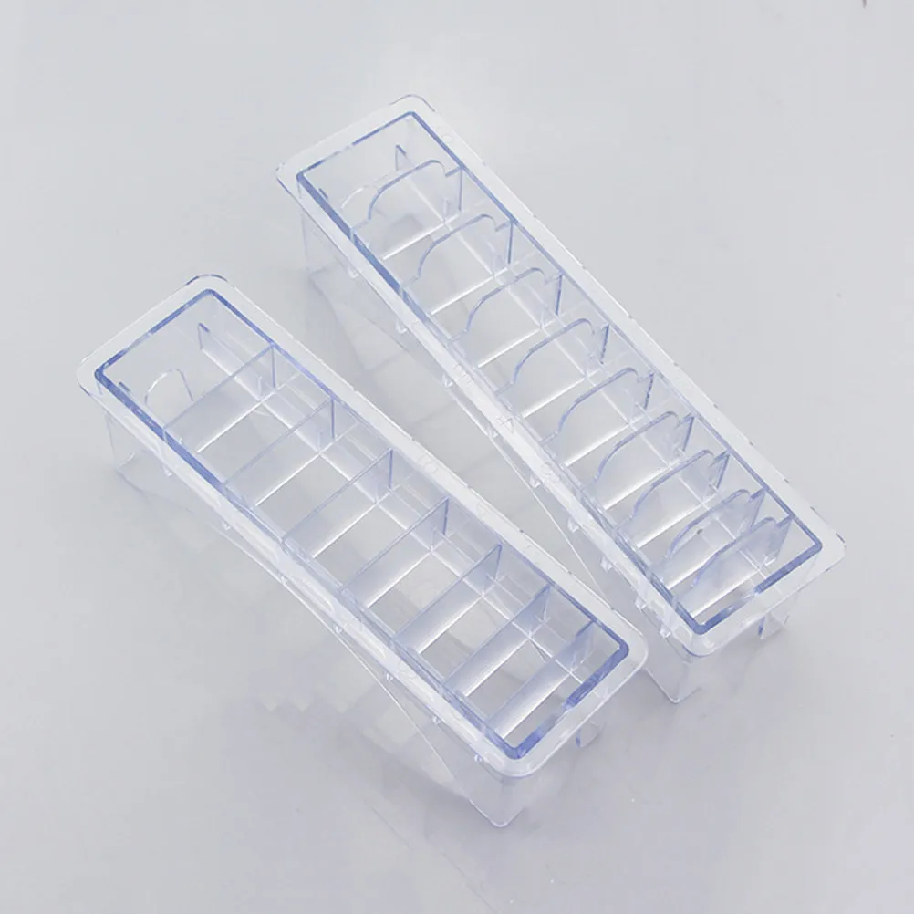 

Набор из 10 прозрачных пластиковых органайзеров премиум-класса для хранения парикмахерских расчесок и аксессуаров для машинок для стрижки волос, инструментов для барбершопов и салонов красоты, простое хранение