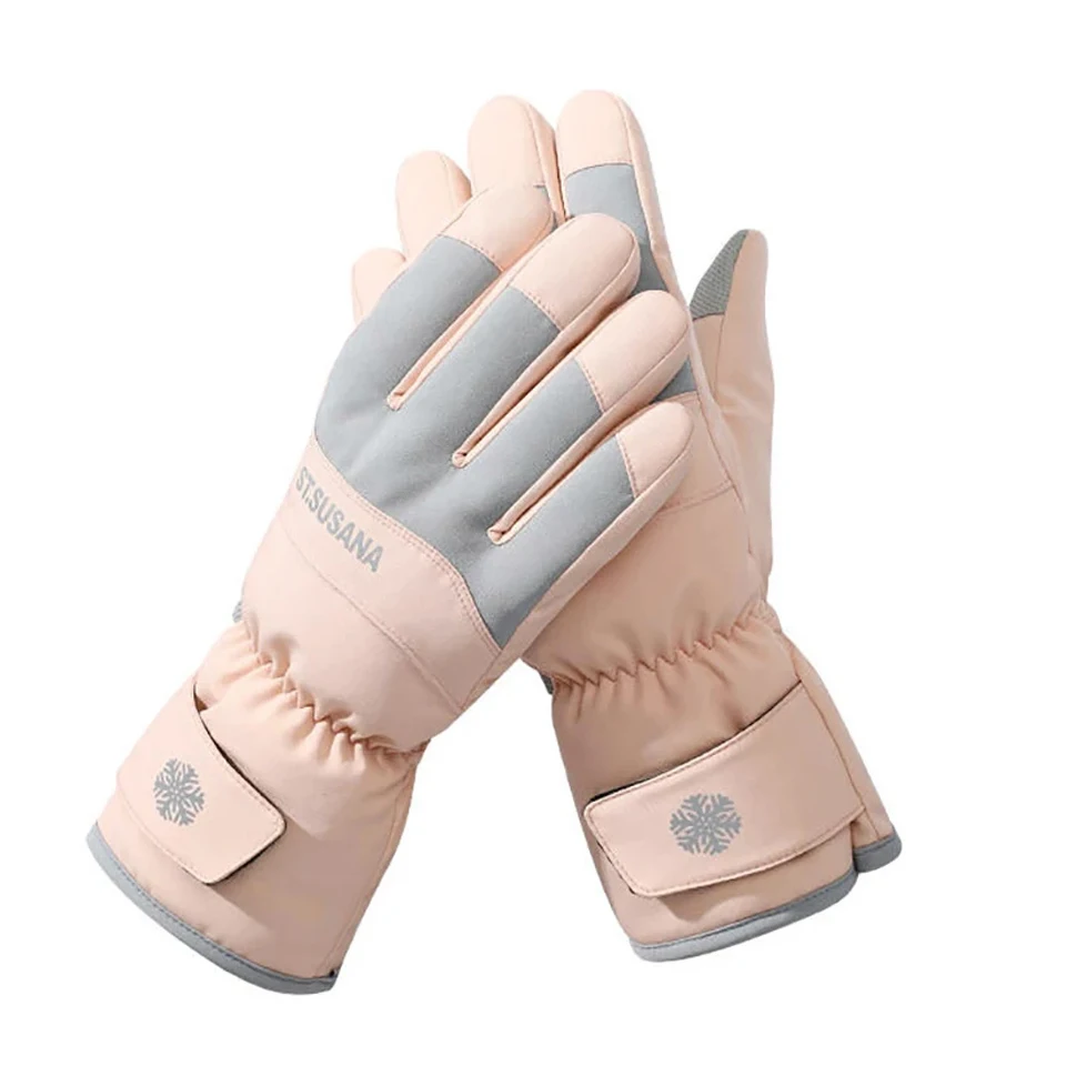 

Winter Fleece Skiing Glove Women Skin-friendly Waterproof Touchscreen Non-slip Cycling Snow Thermal Sport Mittens Windproof Warm