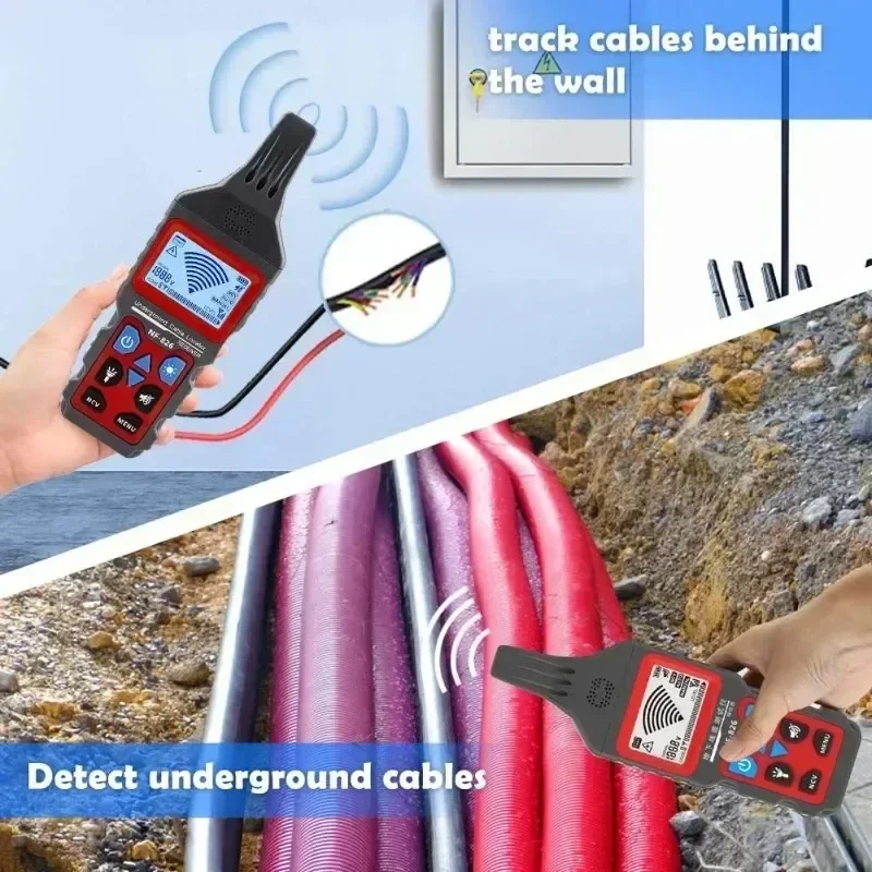 NIEUWE HOT FANYUE NF-826 Ondergrondse Kabel Locator Draad Tracking Detector Muur Pijpleiding Detector Zekering Schakelaar Kortsluiting Breaker